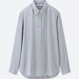 Unwilling rayon blend easy-care grey shirt